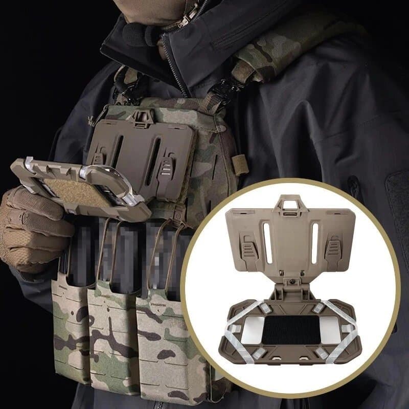 Suporte Tático Para Telefone MOLLE , Placa De Navegação Dobrável , Equipamento De Fixação Celular , Acessórios Colete