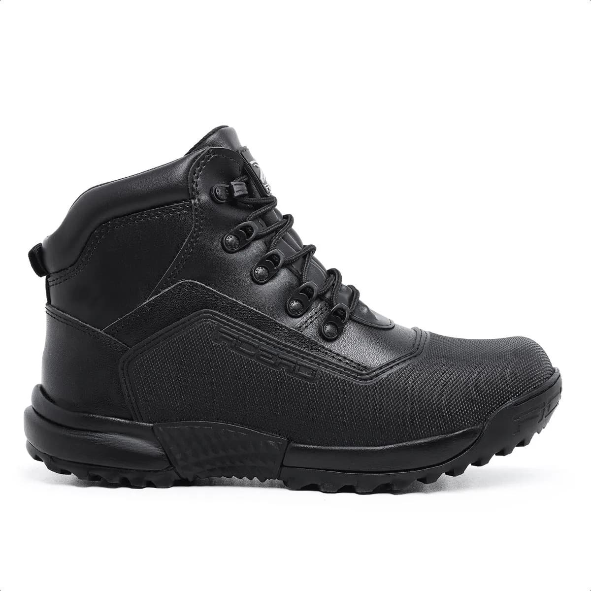 Bota Coturno Cano Médio Acero Titan Couro Palmilha Gel Pu