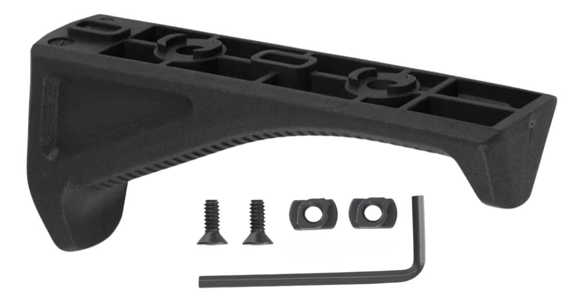Front Hand Grip Foregrip Angular Para Trilho M-lok E Keymod