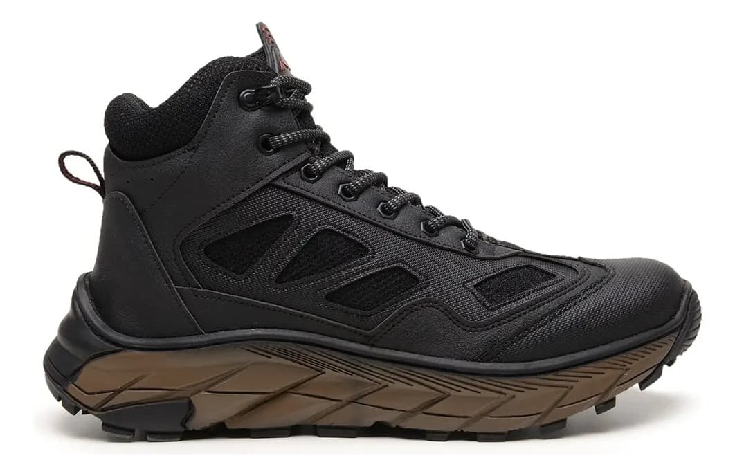 Bota Coturno Adventure Preto Tênis West Line Conforto