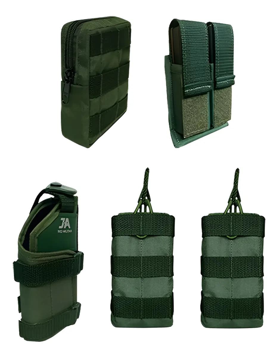 Kit Tático 5 Acessórios Colete Modular Airsoft Operacional