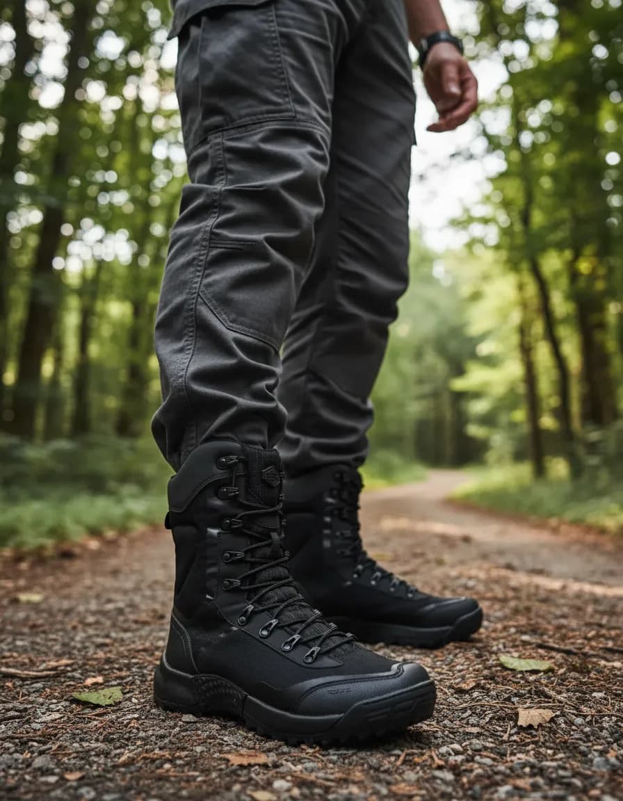 Bota Acero Ponto 50 Preto Contorno Leve Tatico Conforto