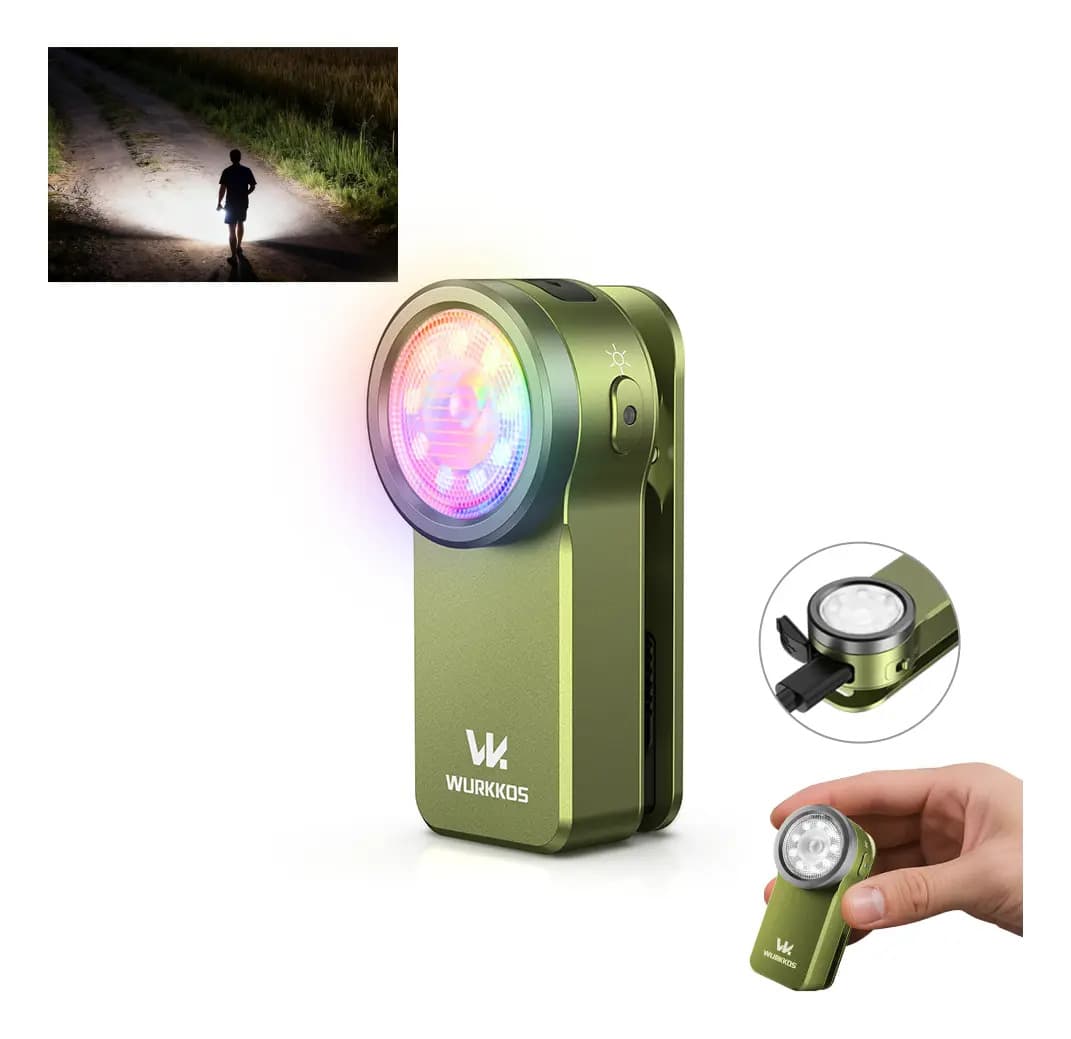 Lanterna Wurkkos Rgb Mini Hd03 680lm 180m Usb-c Portátil