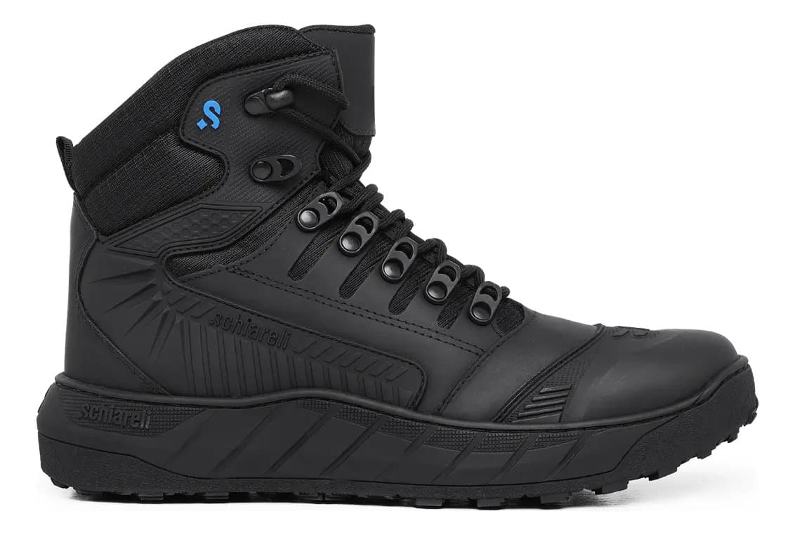 Bota Coturno Militar Tática Polícia Couro Schiareli 956