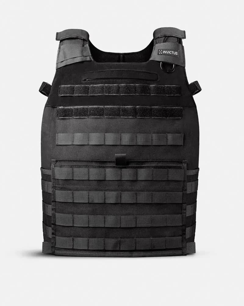Capa De Colete Invictus Vulcano 2.0 Nylon Preto