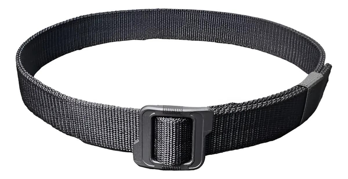 Cinto Tático Bdu Fita Dupla 40mm Parabellum Militar Nf-e Cor Preto Tamanho M
