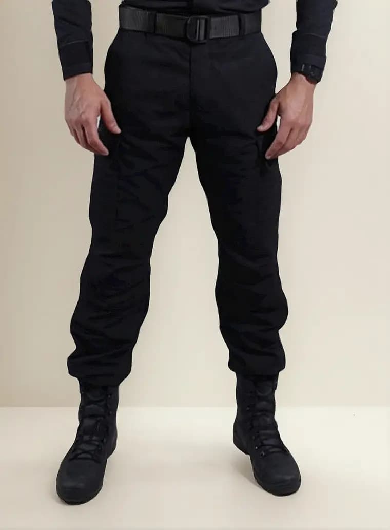 Calça Tática Masculina Combat Ripstop Reforçado Bélica Preta