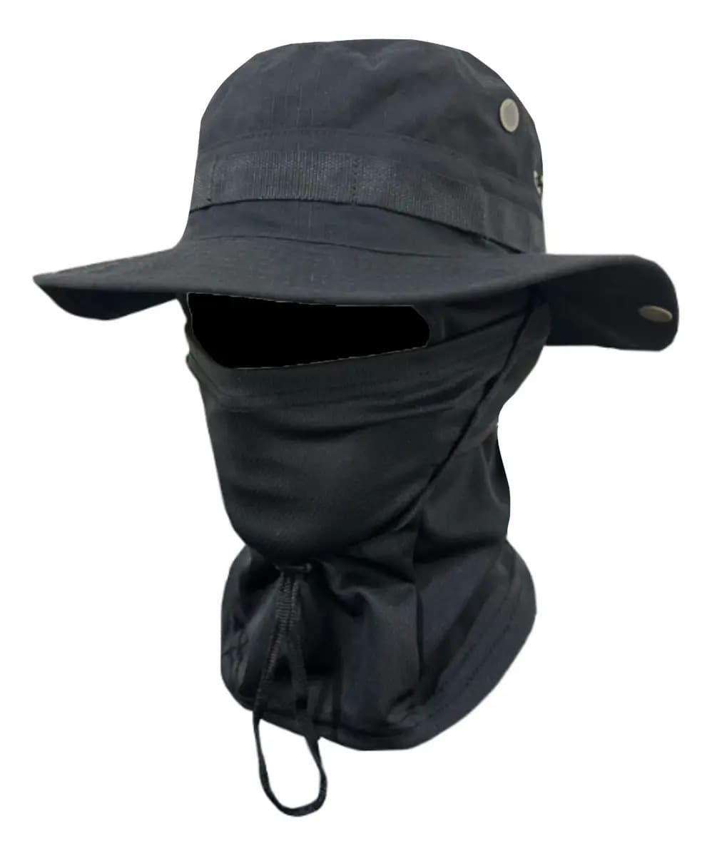 Máscara Camuflada Protetor Solar Chapéu De Balde Uv
