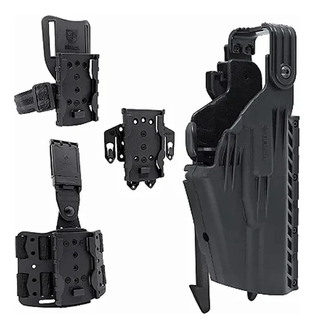 Kit Coldre Bélica Hunter Speed Mid-Ride Tático Preto Destro Perna