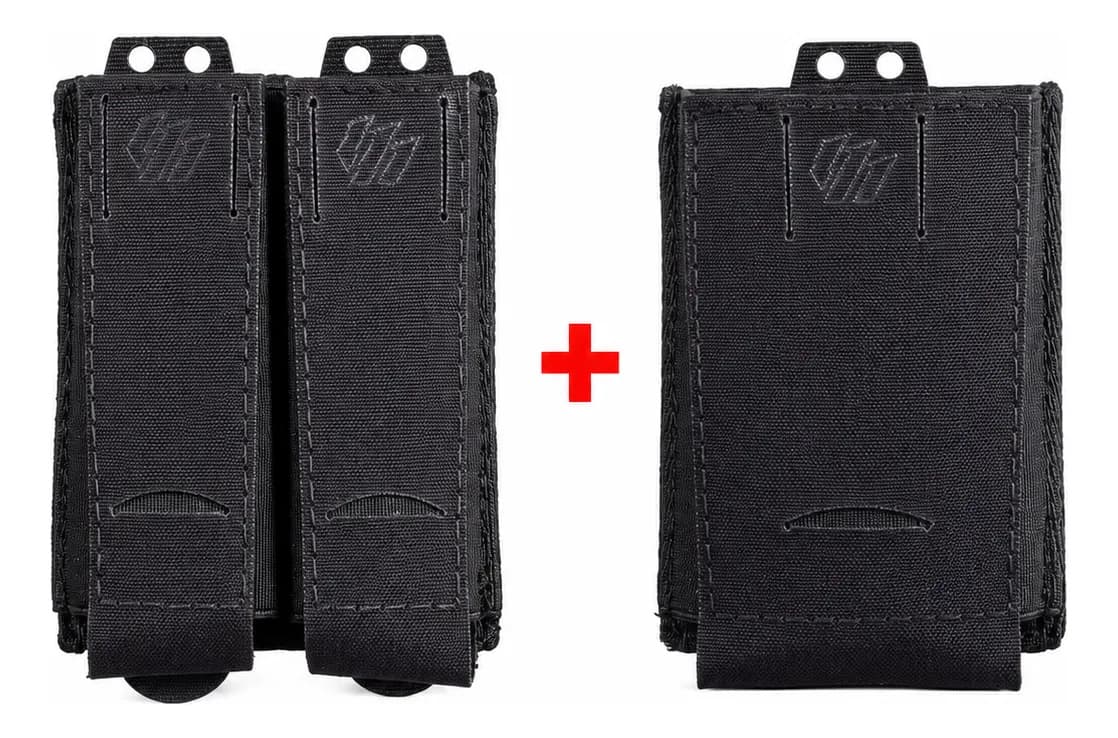 Kit Porta Carregador Evo Pistola Duplo Fuzil 5.56 Tactical