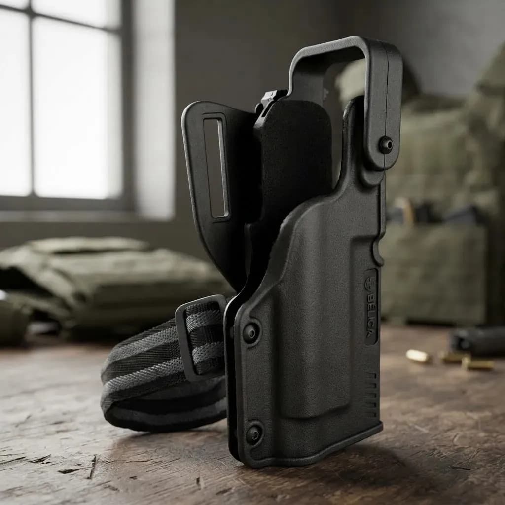 Coldre Black Light Bélica - P/ Uso Com Lanterna - Pt92 / 24/7 / Pt838 / Beretta APX / Sig Sauer P320 / CZ P10C/ Glock