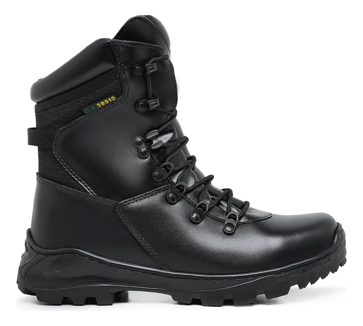 Coturno Militar Bota Segurança Couro Animal Acero Tiger Palm