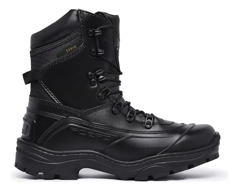 Bota Tiger Pró Acero Couro Latego Brilhante Semi Impermeável