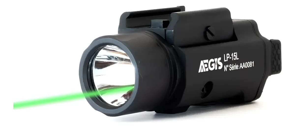 Lanterna Aegis Lp-15l Original Alta Potência Longa Duração