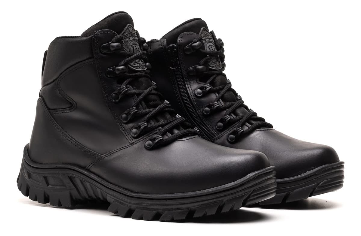 Bota Coturno Bm Brasil Couro Legítimo Masculino 5185