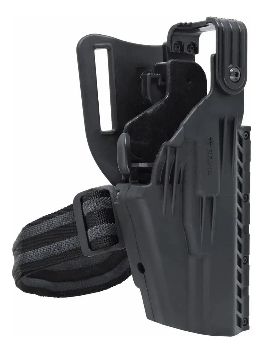 Coldre Hunter Mid Ride Fita De Perna Polímero Belica - Preto Destro