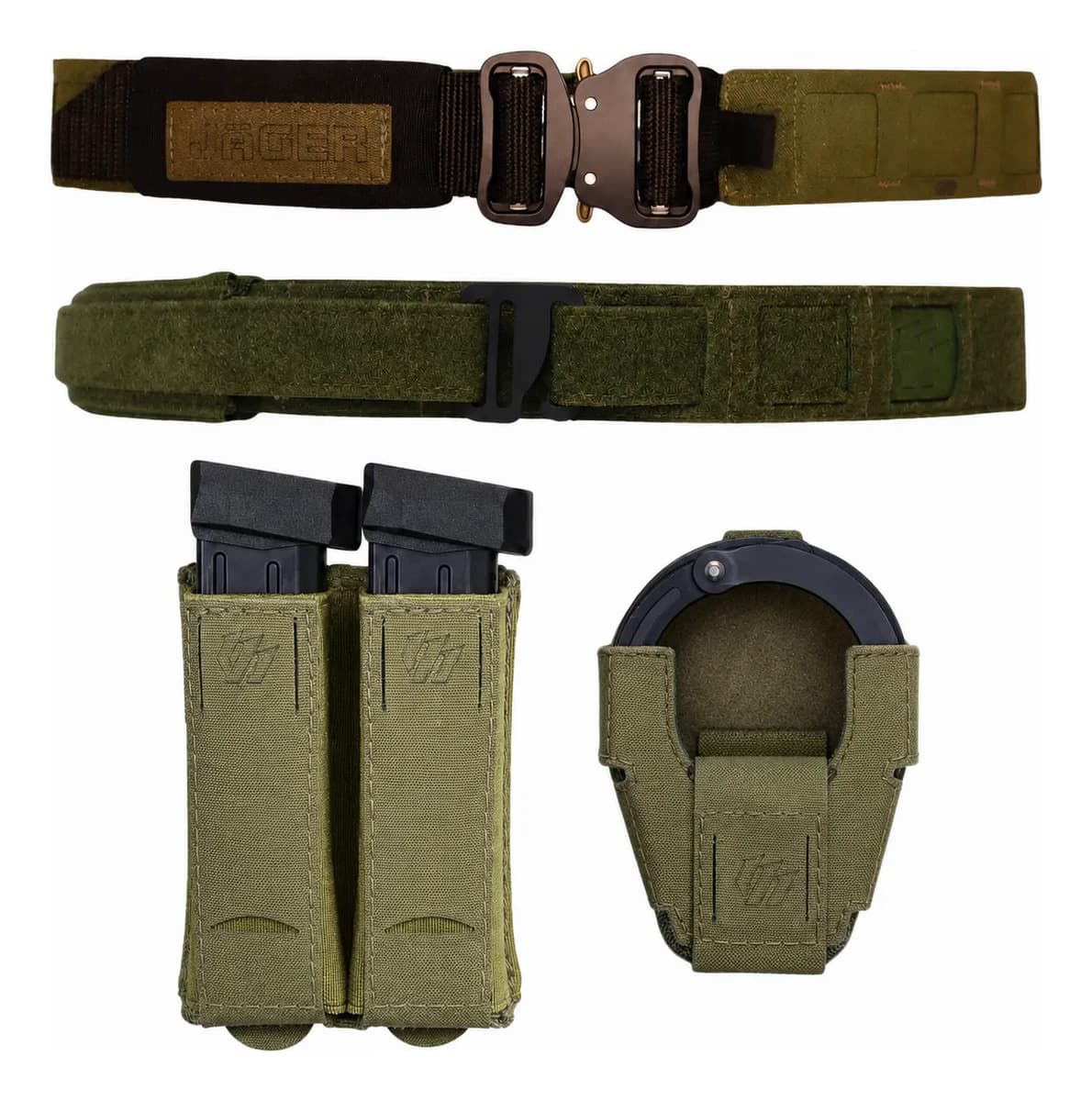 Cinto Jager Outer E Inner Belt 2.0 + Acessórios Evo Tactical