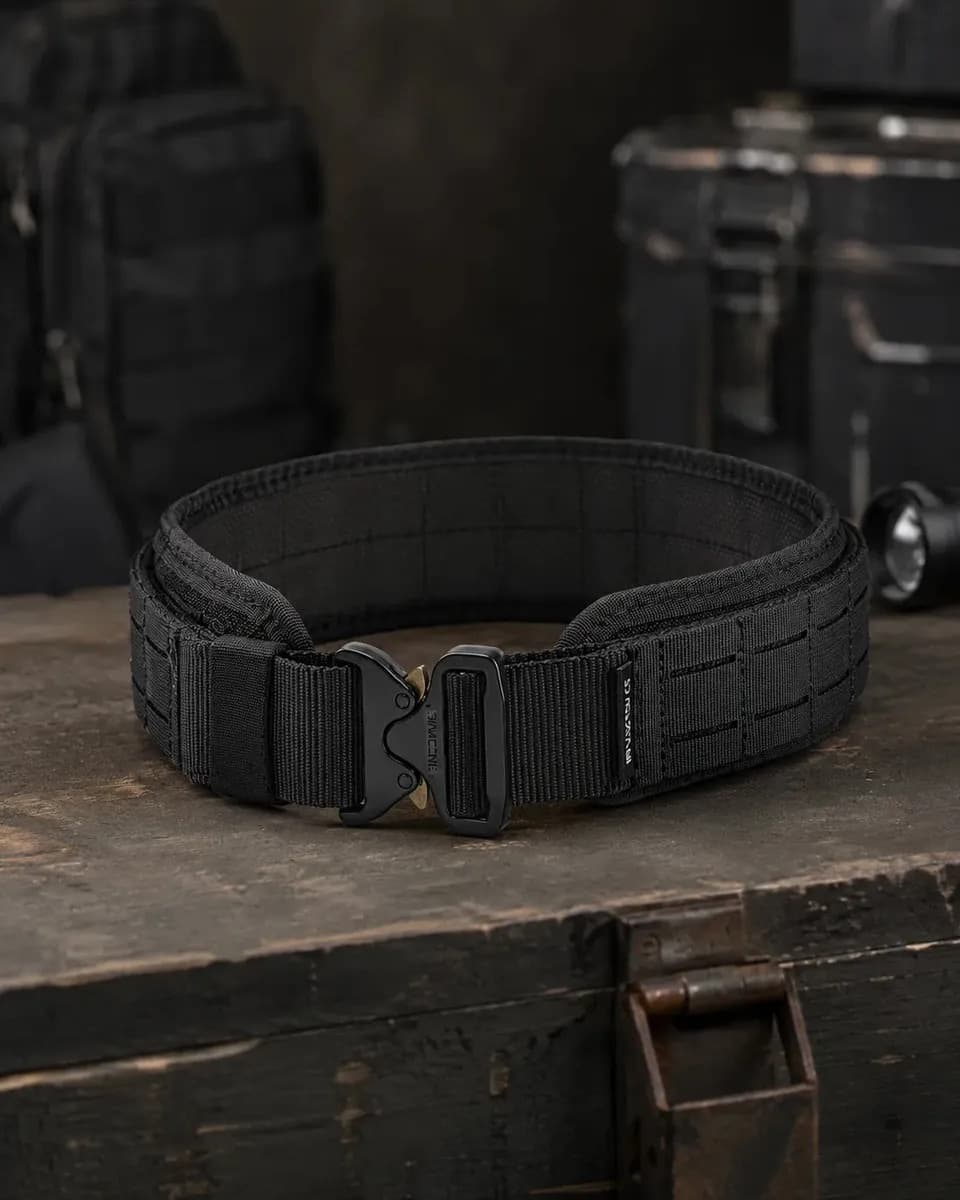 Aparelho Modular Cinto Tático Extreme Fasten Invictus Preto Tamanho M (circunferência 93 5 - 107cm)