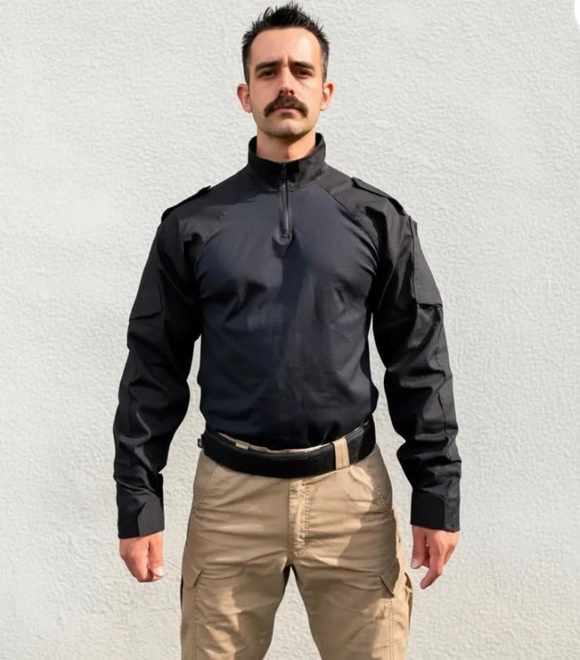 Combat Shirt Tática Reforçada Rip Stop Echo Mike Reforçada