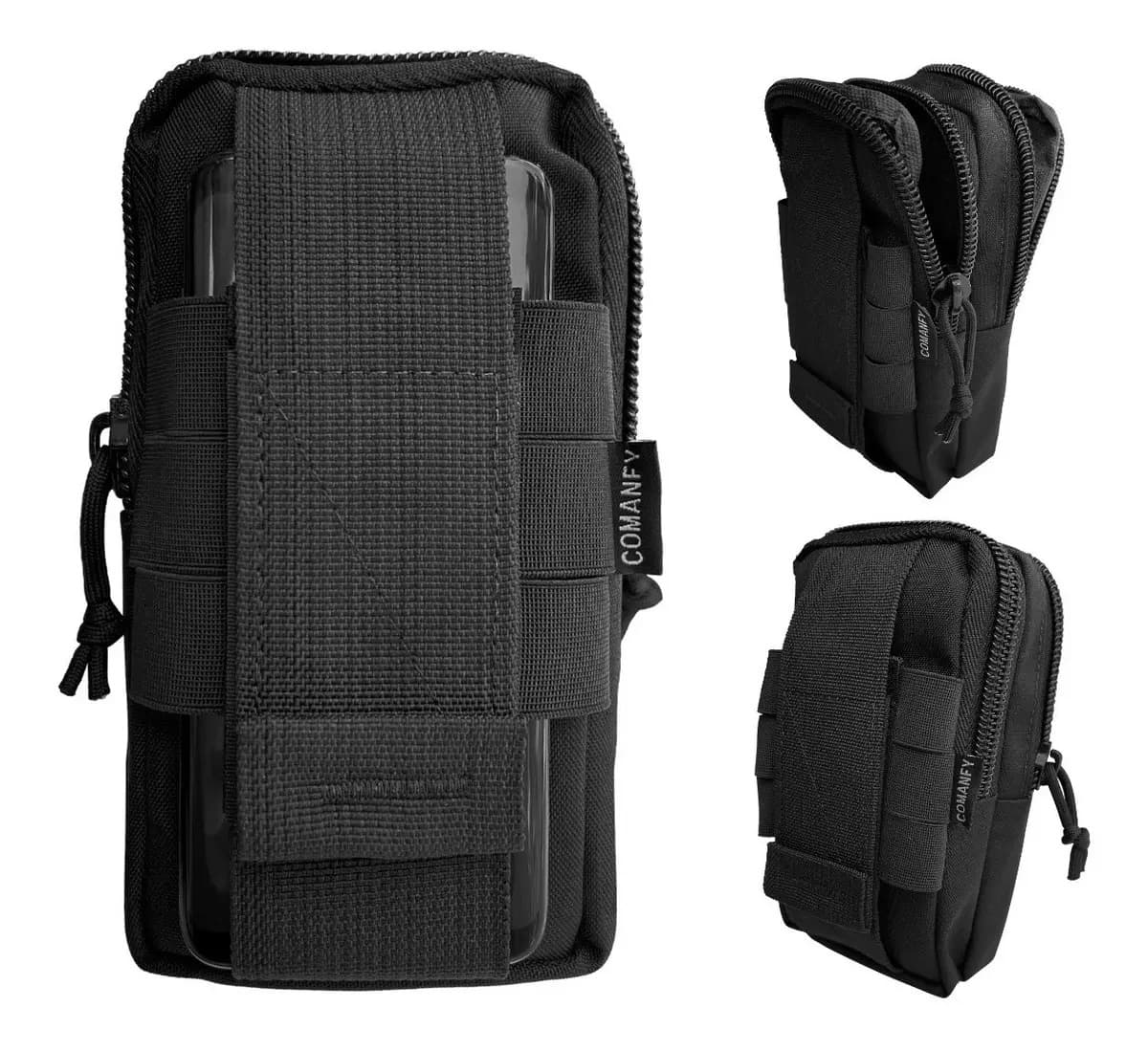 Porta Celular Modular Comanfy Em Cordura 1000d Cor Preto