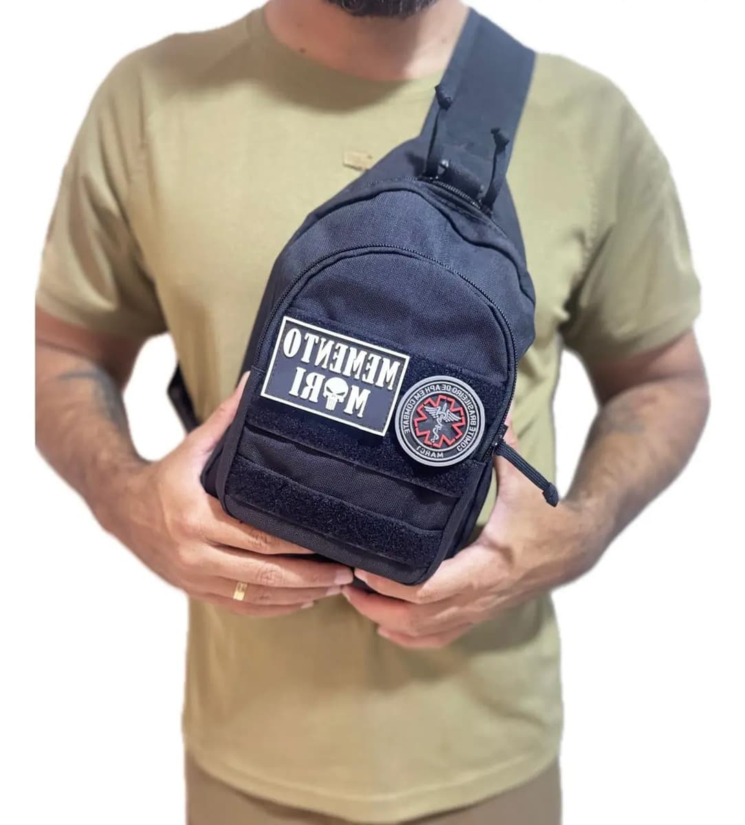 Bolso Tático Transversal Saque Rápido Cordura Modular / Liso