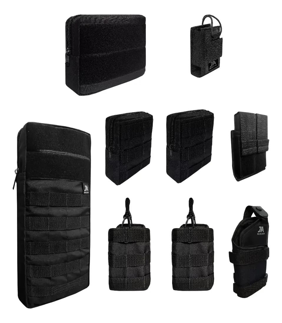 Kit 10 Acessórios Colete Modular Paintball Airsoft Molle
