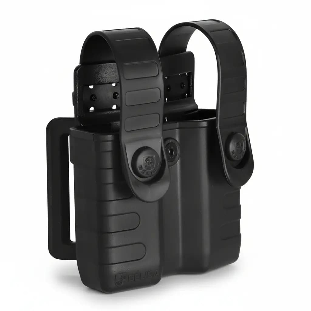 Porta Carregador Duplo Bélica Tab Lock Preto para Imbel GC Taurus G2C TS9 PT 938