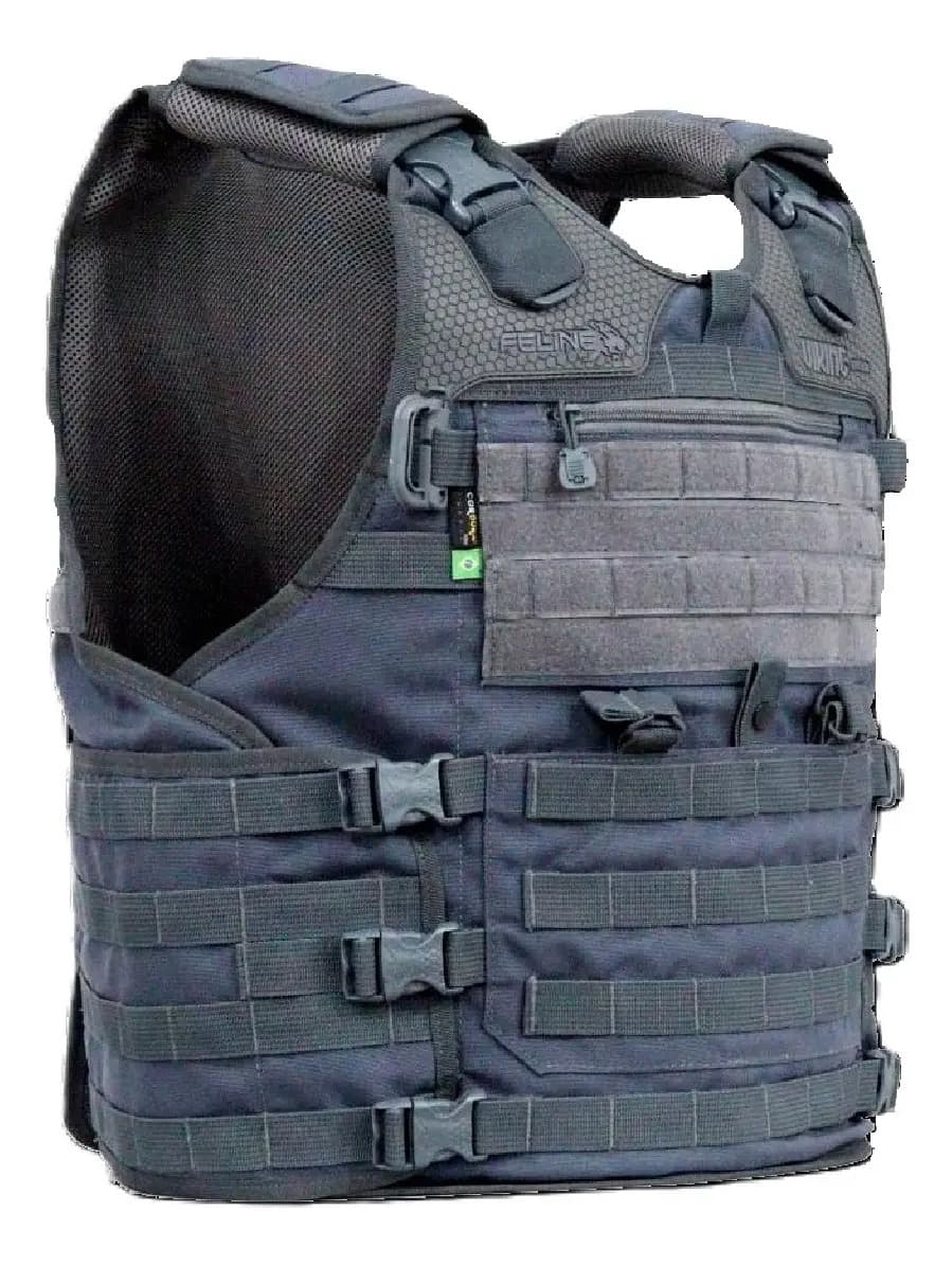 Capa De Colete Feline Cordura 1000 Cinza Bandeirante