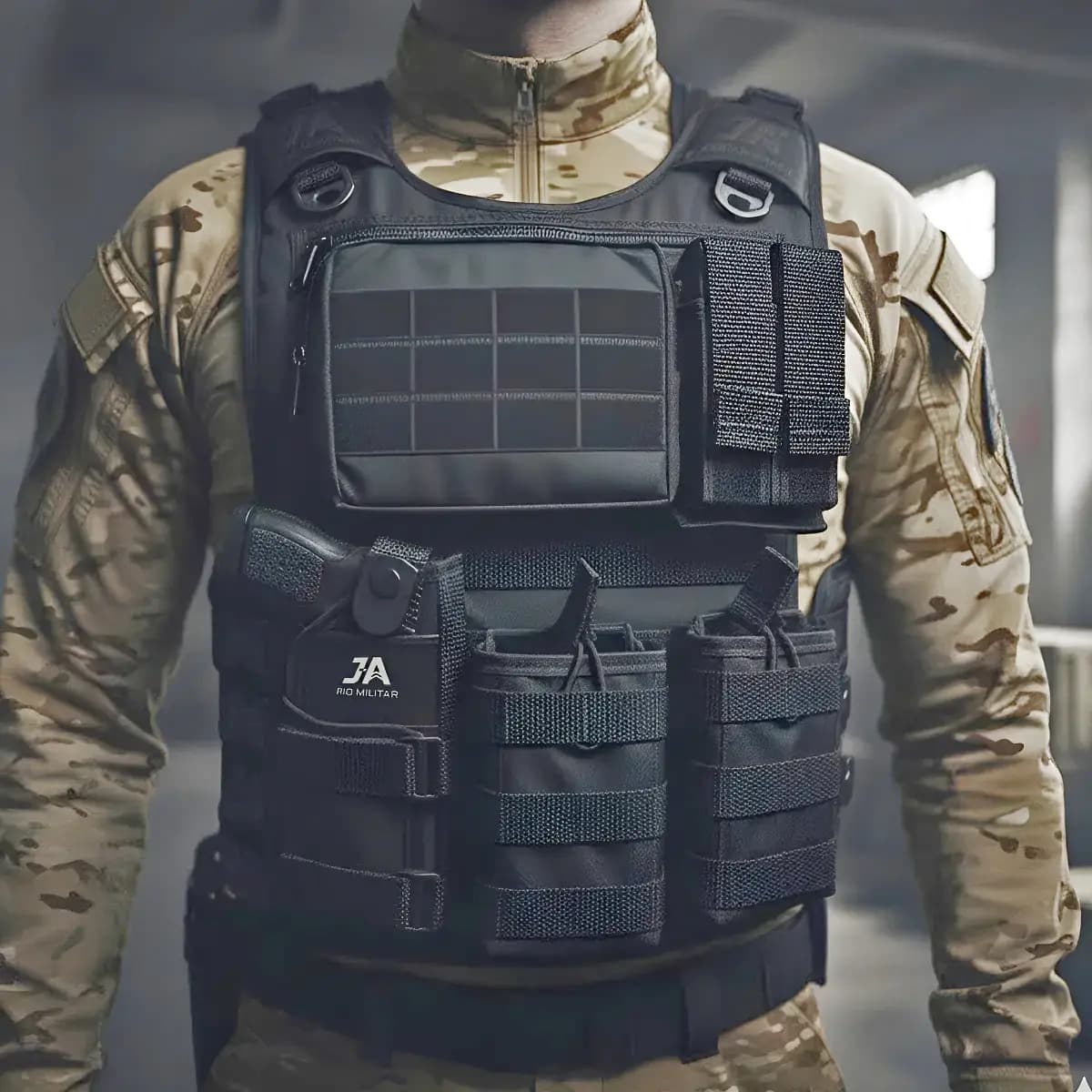 Colete Tático Modular Com 5 Acessórios Capa 3a Close Airsoft