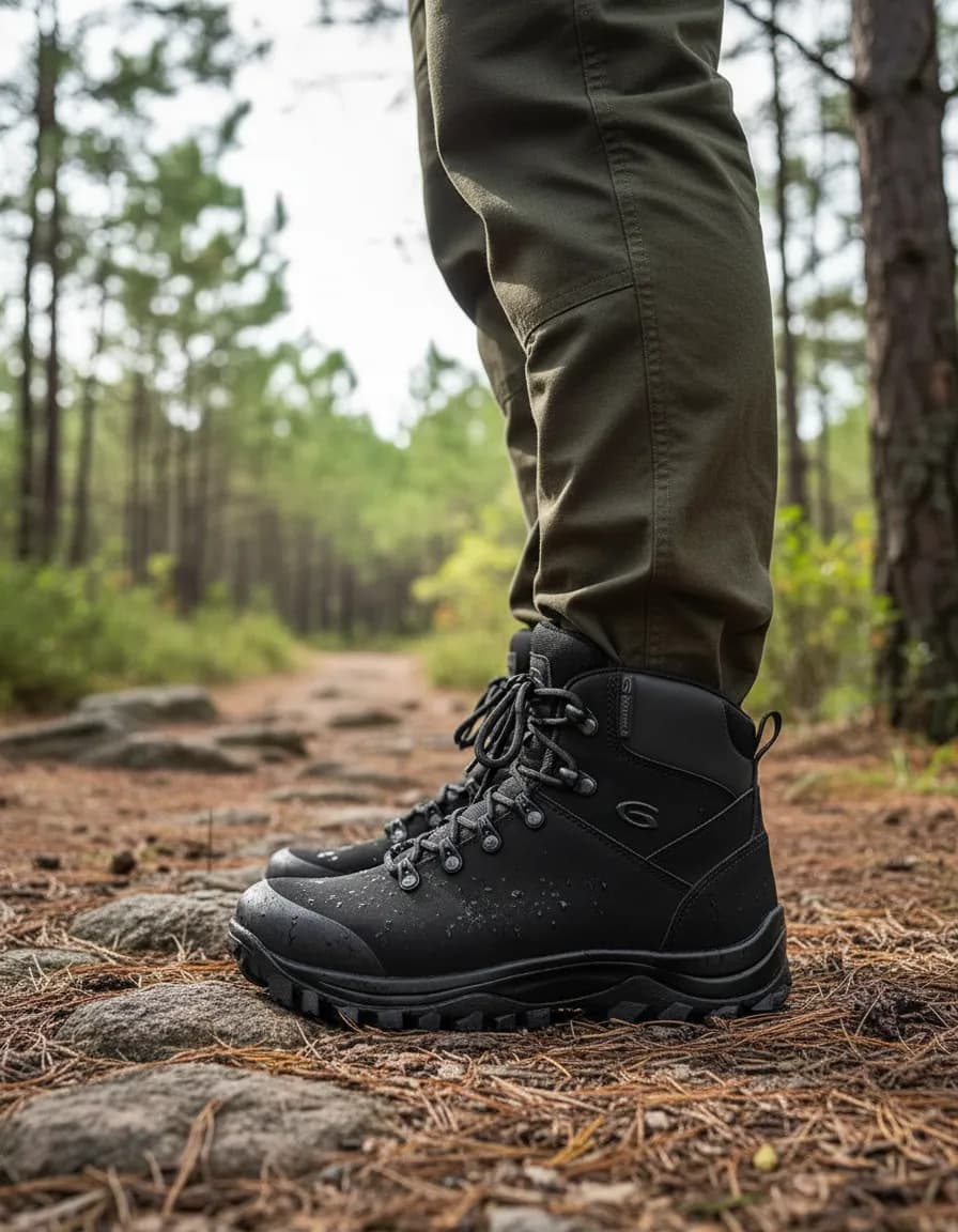 Bota Guartela Montana Mid Dry Impermeavel Preto Cano Medio