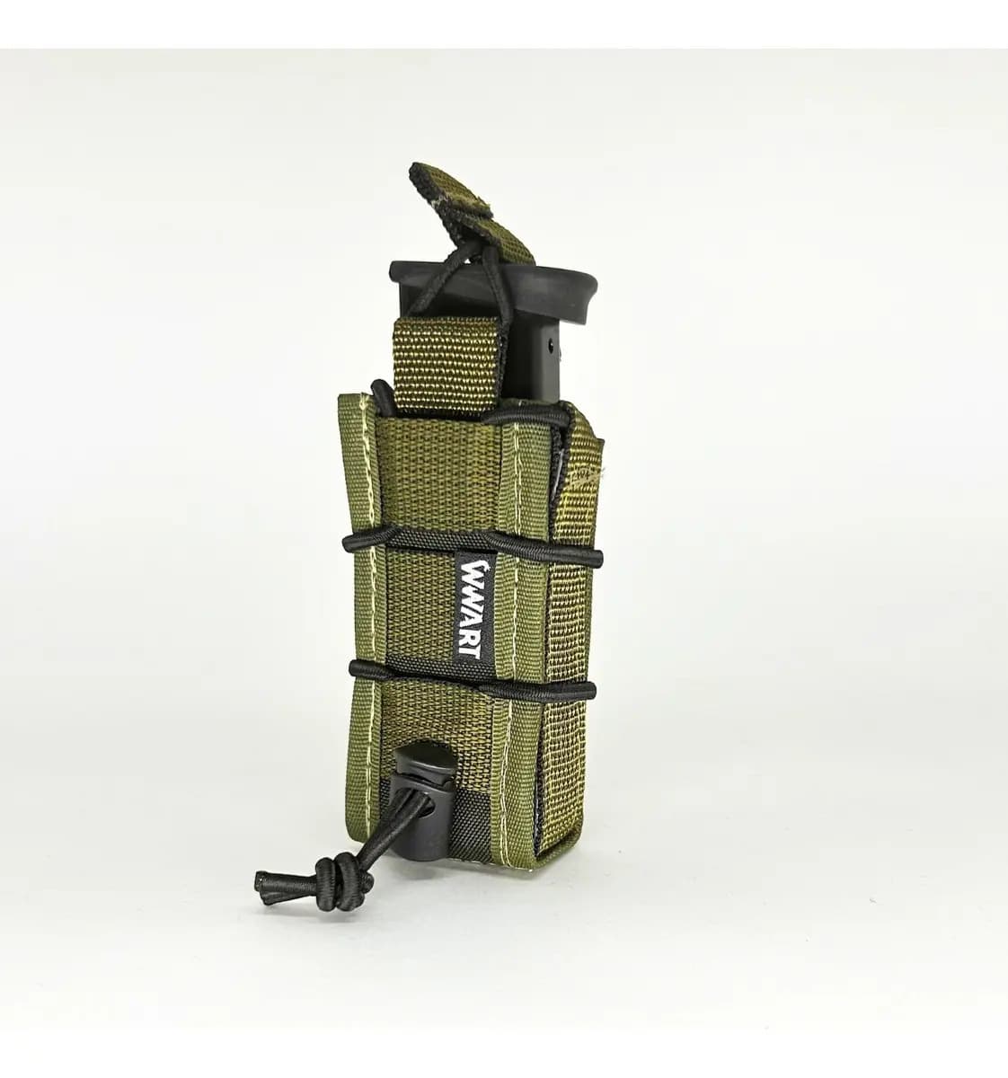 Porta Carregador De Pistola E Lanterna Verde Sistema Molle Verde