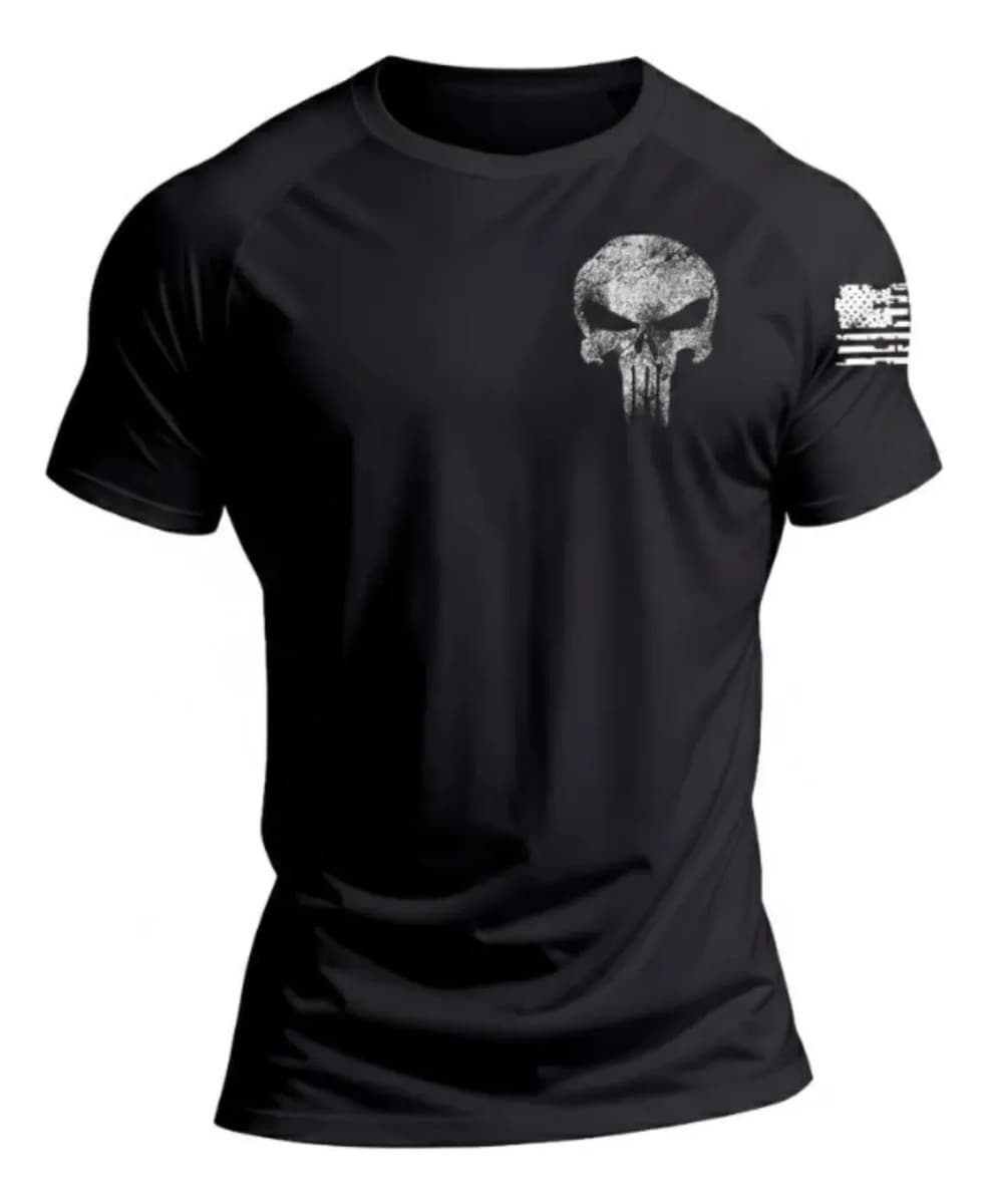 Camiseta Dry Fit Masculina Militar Bope Fantasma Treino