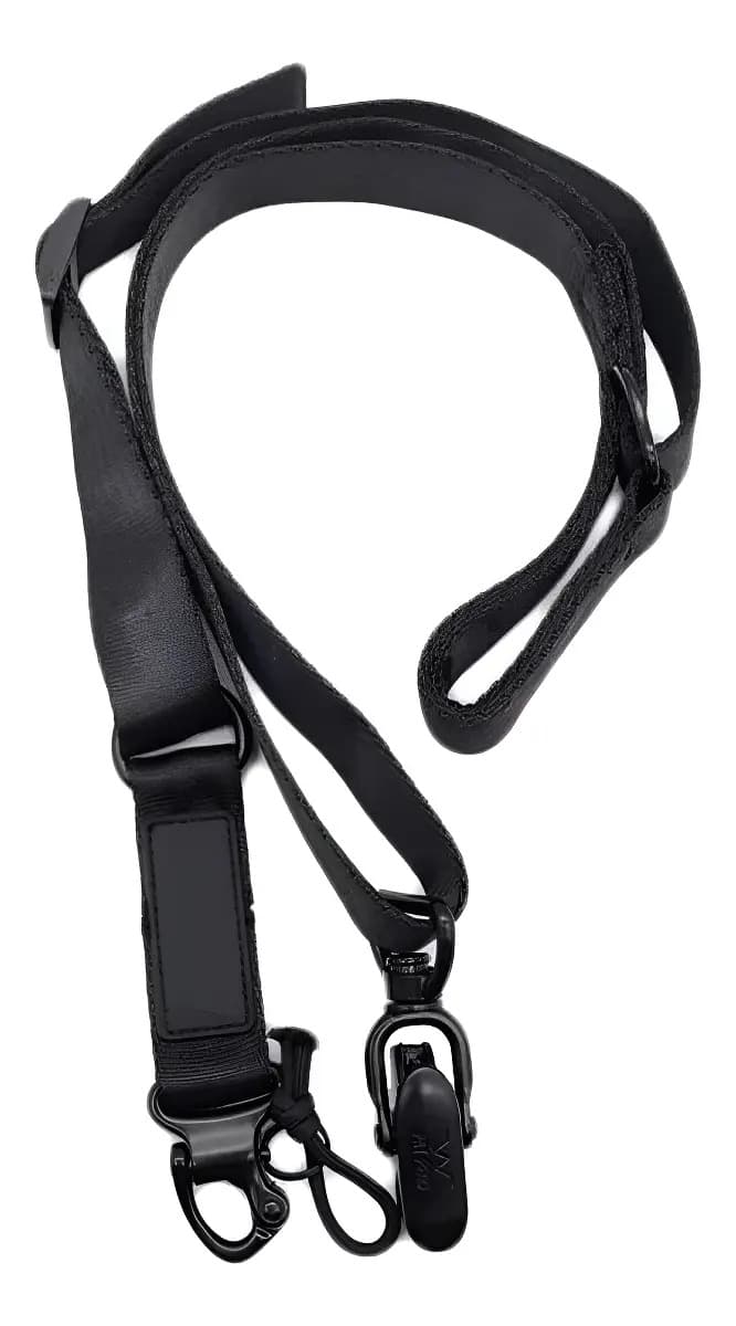 Bandoleira Ms2 Tática 1 E 2 Pontos Airsoft Polícia Cor Preto