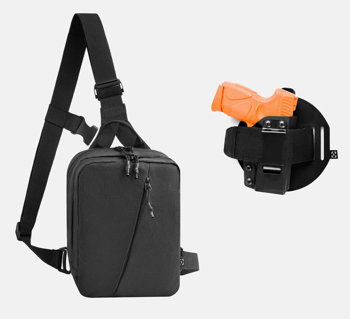 Bolsa De Ombro Side Grayman Invictus C/ Porta Coldre Velado