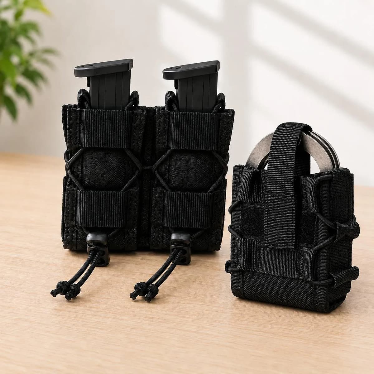 Porta Carregador Duplo E Porta Algemas Modular Molle