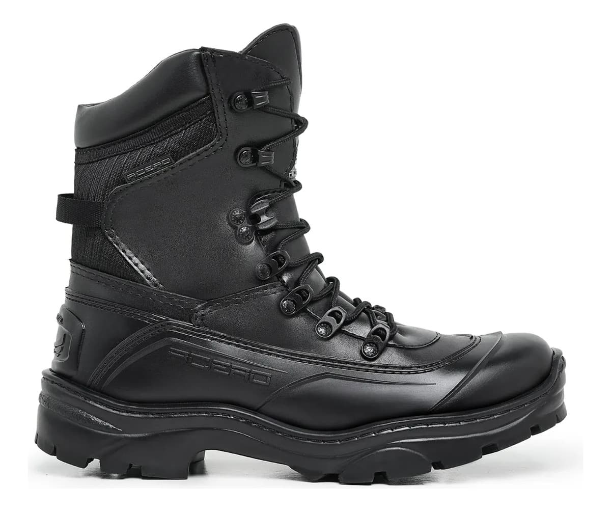 Bota Coturno Militar Acero Tiger Pro Couro Resistente Leve