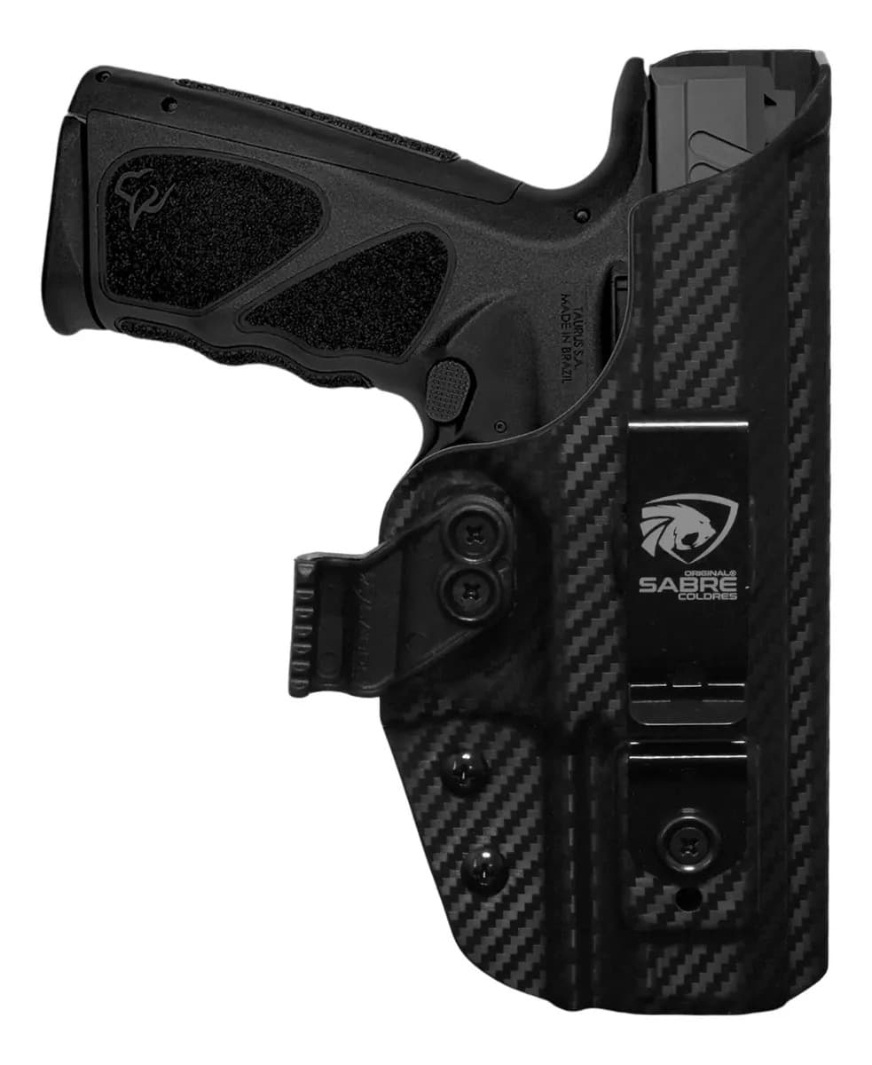 Coldre Velado Ts9 Kydex Taurus Destro Sabre Coldres Destro Preto Fibra De Carbono