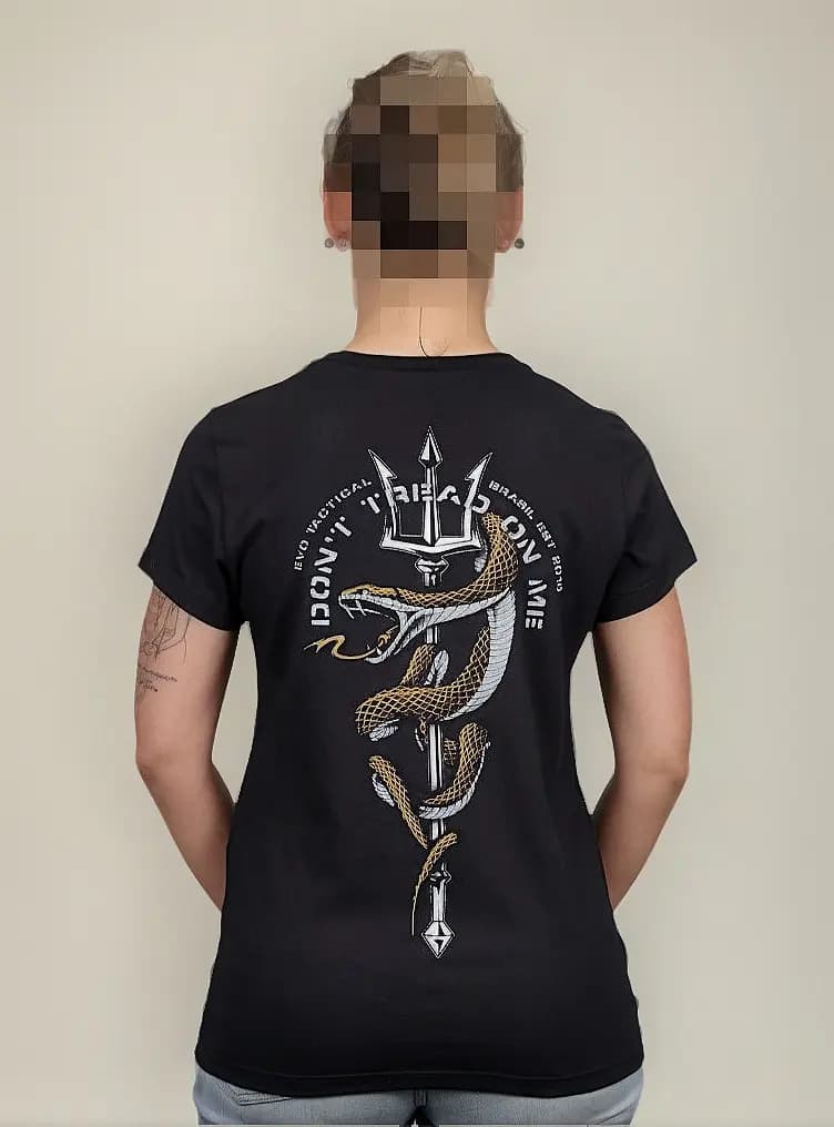 Camiseta Tática Feminina Dont Tread On Me Evo Tactical
