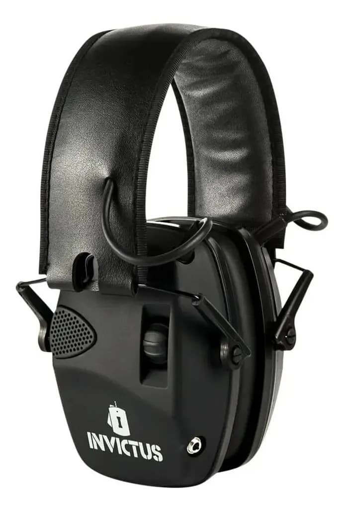 Abafador de Ruído Eletrônico Mute 21 dB Concha Ultra Slim INVICTUS Preto