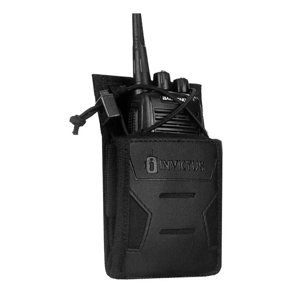 Bolso Modular Porta Radio Celular 0914 2.0 Invictus Molle Cor Preto