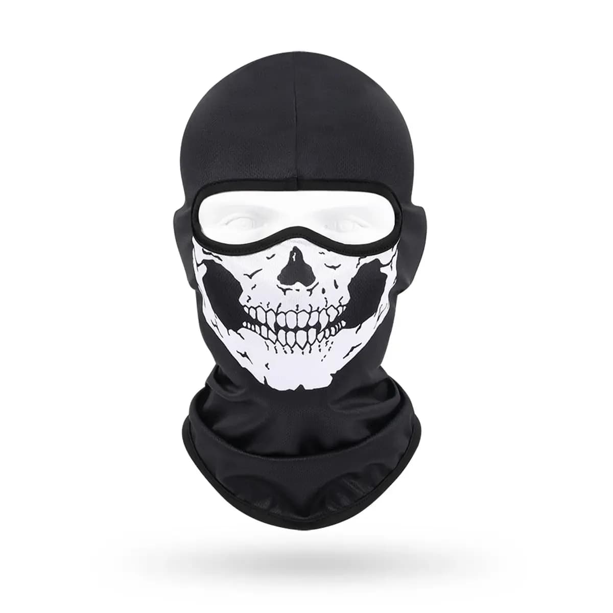 Balaclava Caveira Máscaras De Proteção Solar Para Exterior Bandana Balaclava Mascara Paintball Touca Ninja Balaclava Proteção contra raios ultravioleta e vento Preto
