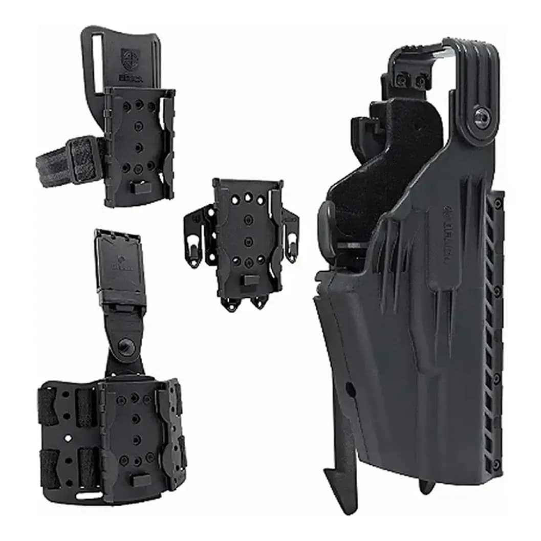 Kit Coldre Bélica Hunter Speed Mid-Ride Tático Preto Destro Perna