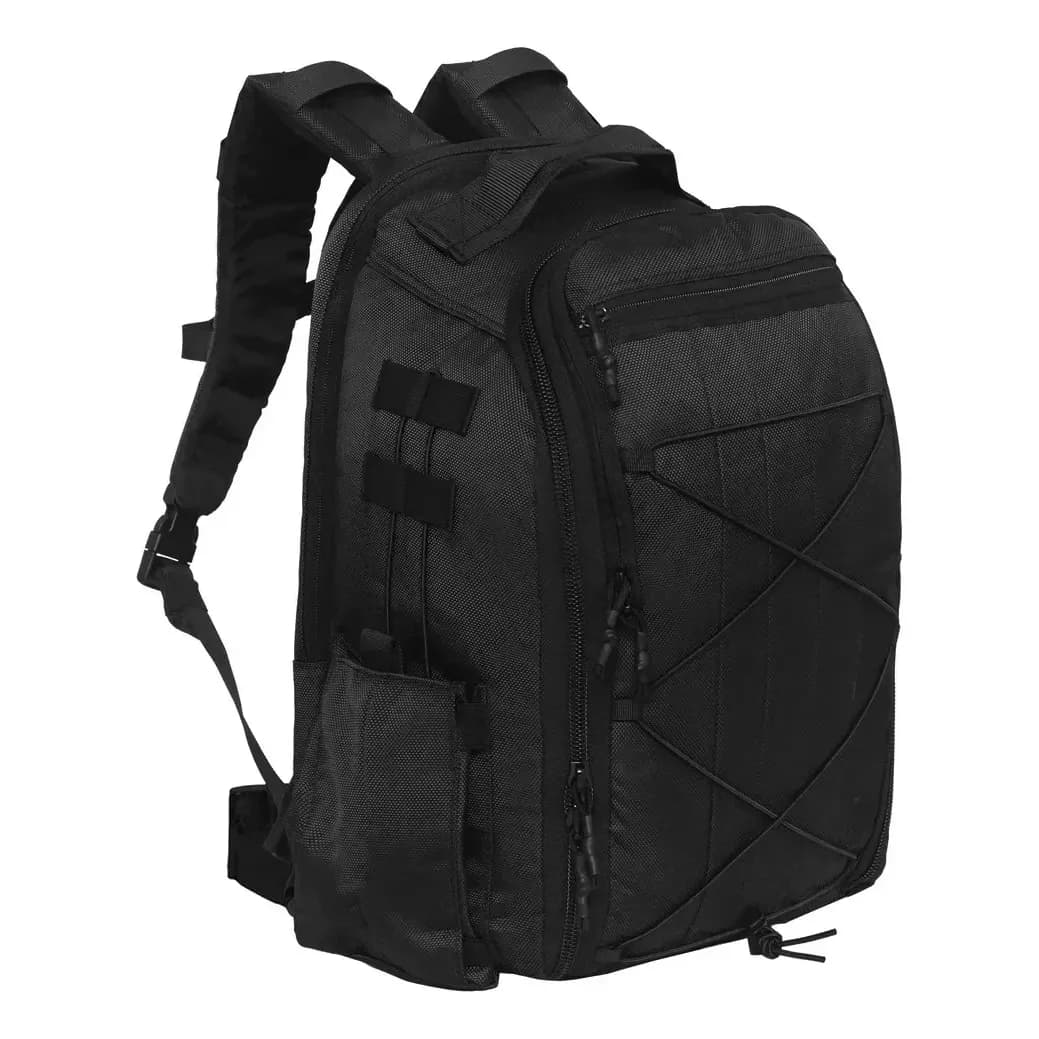 Mochila Wolf Attack Grayman - Ballistic Nylon Zíper Ykk Cor Full Black - 2ª Geração