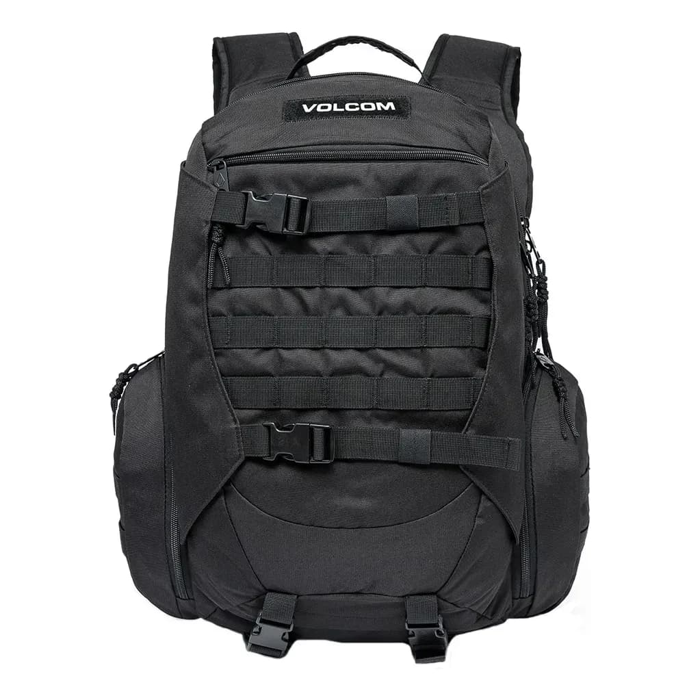 Mochila Volcom Camping Passeio Reforçada Preto Liso