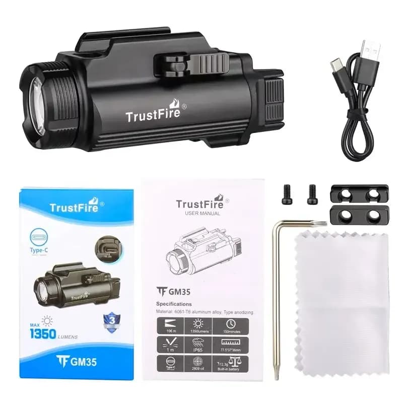 Lanterna Trustfire Gm35 1350 Lumens lanterna Preto Cor da luz Branco