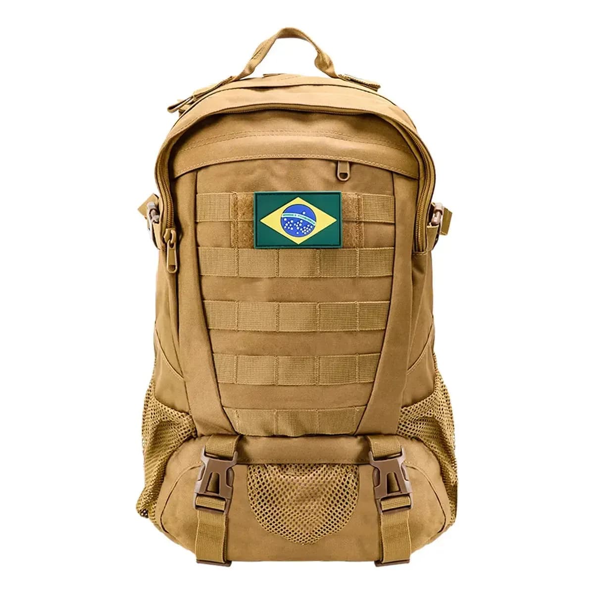 Mochila Tática Militar New Hawaii 30L Preta, Tecido Liso Reforçado e Impermeável para Camping e Atividades Ao Ar Livre