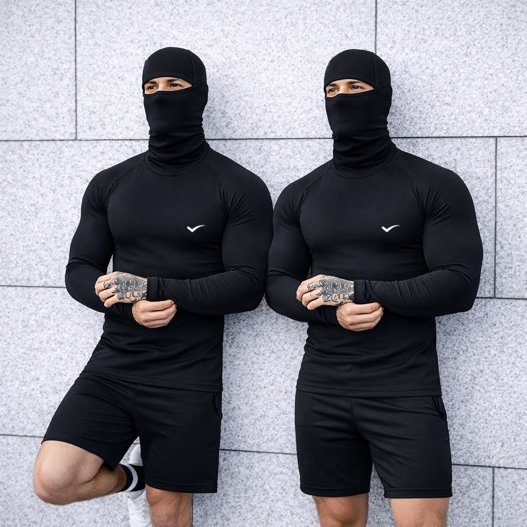 Kit 2 Camisa Térmica com 2 Balaclava Proteção UV 50+