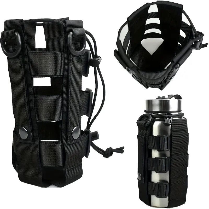 Alça Bolsa Porta Cantil Modular Molle Tática Mochila Airsoft Porta Garrafa D'agua YOBEL