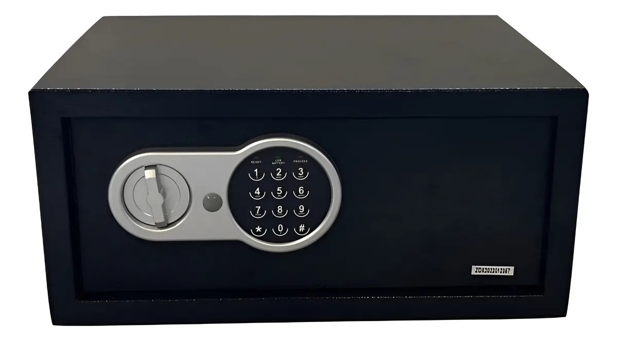 Cofre Eletrônico Digital Senha Ou Chave 43x33x20 Cor Preto