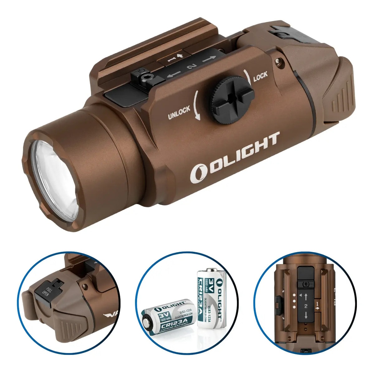 Lanterna Led Olight Pl-3s Valkyrie 1000 Lúmens 200 Metros